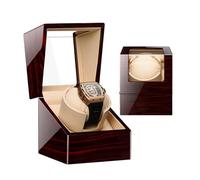 KXQYIKYI Einzelner automatischer Uhrenbeweger für 1 Uhr, 12 Rotationsmodi, mechanische Uhrenbox mit automatischem Aufzug aus PU-Leder und leisem Motor für Herren- und Damenuhren