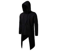 KXZD Männer Langarm Outwear Hoodie Sweatshirt Tops Asymmetrisch Jackenmantel Herren Sweatjacke Kapuzenjacke Kapuzenpullover Herren mit Kapuze Hoody Kapuzenshirt Hemd Tops T-Shirt Hoodie
