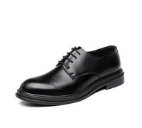 KYOESCAI Herren Anzugschuhe Klassischer Business Derby Oxford Hochzeit Brogue Schuhe Schwarz Schnürschuh,Schwarz,39 EU