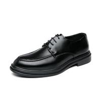 KYOESCAI Herren Anzugschuhe Schnürhalbschuhe Klassischer Formale Business Derby Hochzeit Schuhe,Schwarz,44 EU