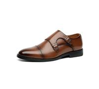 KYOESCAI Herren Mokassins Loafers Business Freizeitschuhe mit Schnalle | Herren Anzugschuhe mit Metallschnalle Klassischer Business Oxford Hochzeit Schuhe für Herren