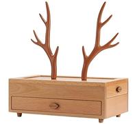 KYUSAR Schmuckkasten Schmuckbox Schmuckschatulle, mehrzellige High-End-Aufbewahrungs-Schmucktasche, Harzgeweih-Schmuckständer, Wohnkultur Schmuckkästchen Schmuckschatulle (Blue : A)