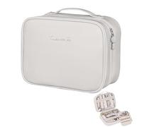 KYYGKY Kosmetiktasche Reise Make up Tasche Portable Schminktasche mit Fächern Cosmetic Bag Kulturtasche Reise Kosmetiktasche PU-Leder Waschtasche Washbag Travel Täschchen für Damen und Mädchen