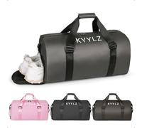 KYYLZ Sporttasche Damen, 28L Reisetasche Herren Schwimmtasche Kinder, Gym Bag mit Schuhfach und Nassfach, Trainingstasche, Weekender, Sports Bag, Wasserdicht Sporttasche für Gymshark, Fitness