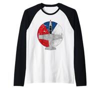 L-39 Albatros Tschechisches Jet Aircraft Vintage Pilot T-Shirt Raglan