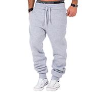 L.A.B 1928 Herren Jogginghose Trainingshose Sporthose Fitness Jogg Japan Kosmo Style Hose LAB-7004 (Grau, L)