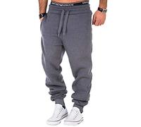 L.A.B 1928 Herren Jogginghose Trainingshose Sporthose Fitness Jogg Japan Kosmo Style Hose LAB-7004 (S, Dunkelgrau)