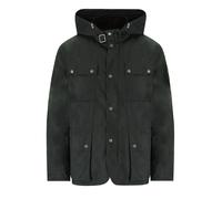 L BARBOUR INTERNATIONAL AUTO WAX SALBEIGRÜNE KAPUZENJACKE