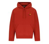 L CARHARTT WIP AMERICAN SCRIPT OXIDE RED HOODIE
