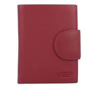 L.CREDI Alfredo Geldbörse Leder 10,5 cm rot