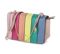 L. Credi Damen Schultertasche/Umhängetasche KLARA Beige-Bunt Kunstleder - vegan, 99-Ohne Größen:-, Color:multicolor