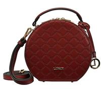 L.CREDI Damen Umhängetasche FILIBERTA Circle Round Crossbody rund 18x11x17,5 (dark red)