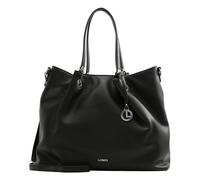 L.CREDI Handtasche Ebony mit Label-Applikationen