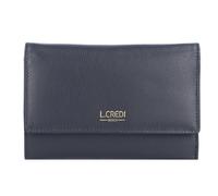 L.CREDI Evelyn Geldbörse RFID Leder 14,5 cm marine Damen
