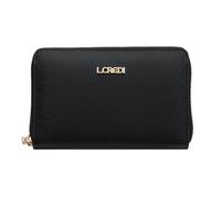 L.CREDI Poema Zip Around Wallet Black