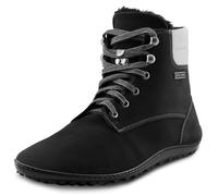L E G U A N O - ICEBARE - warm gefütterter Damen und Herren Unisex Winter Barfußschuh/Winterstiefel/Wanderschuh (Schwarz, EU Schuhgrößensystem, Erwachsene, Numerisch, M, 44)