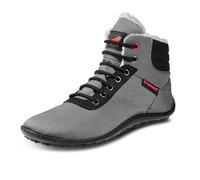 L E G U A N O - KOSMO - gefütterter Damen und Herren Unisex Winter Barfußschuh/Winterschuh (Anthrazit, EU Schuhgrößensystem, Erwachsene, Numerisch, M, 40)