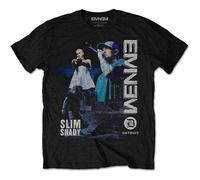 (L)EMINEM Men's Detroit Slim Fit T-Shirt Black