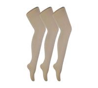 (L, Natürlich) Sock Snob - 3er Pack Damen Strumpfhose 80 Den | Strumpfhose Blickdicht Matt | Sock Snob