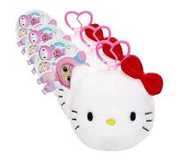 L.O.L. Surprise! Loves Hello Kitty Reversible Plush Surprise - Plüschfiguren von Sanrio mit Passendem LOL Tot, 5 Überraschungen UNT Schlüsselanhänger zum Mitnehmen, ab 4 Jahren (Packung mit 3)