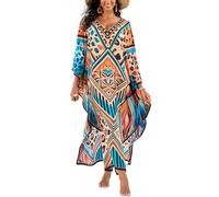 L-Peach Damen Sommer Strandtunika Strandkleid Pareos Sommerkleider Strandhemd Bademode Bikini Cover Ups