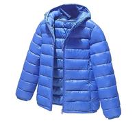 L SERVER Daunenjacke Kinder Jungen mit Kapuze Winddichter Warmer Parka Mädchen Stylische Leichte Winterjacke Sportliche Steppjacke Wintermantel, Königsblau, 164