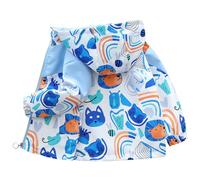 L SERVER Übergangsjacke Kinder Jungen mit Kapuze Windjacke Cartoon Jacke Leichter Trenchcoat Baby Outdoorjacke für Frühling und Herbst, Blau, 86