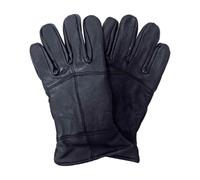 (L-XL, Schwarz) Thinsulate - Thinsulate - Herren Outdoor 3M Warme Lederhandschuhe mit Fleecefutter in Schwarz
