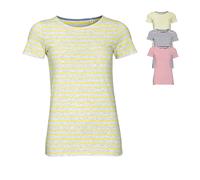 L01399 SOL´S Damen Rundhals T-Shirt Miles Gestreift White S