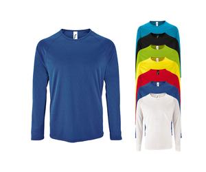 L02071 SOL´S Herren Langarm T-Shirt Sporty Black L