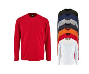 L02074 SOL´S Herren Langarm T-Shirt Imperial Charcoal Melange XL