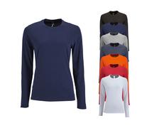 L02075 SOL´S Damen Langarm T-Shirt Imperial Oxblood XXL
