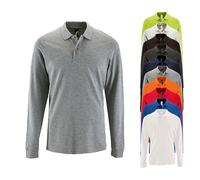 L02087 SOL´S Herren Langarm Piqué Polo Hemd Perfect Heather Oxblood S