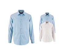 L02102 SOL´S Herren Hemd Brody mit Fischgrätenmuster Sky Blue S