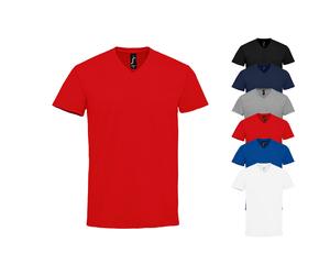 L02940 SOL´S IMPERAL V-Ausschnitt Herren T-Shirt White XL