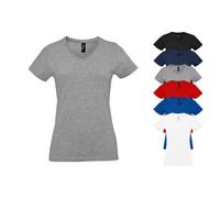 L02941 SOL´S IMPERAL Damen V-Ausschnitt T-Shirt Grey Melange M