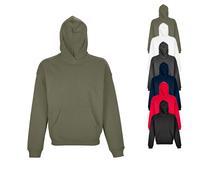 Sol's Unisex Oversize Pullover Hoddie mit Kapuze Rot (Bright) M
