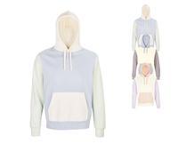L03818 Sol´s Unisex Collins Kapuzensweatshirt Creamy Blue XS