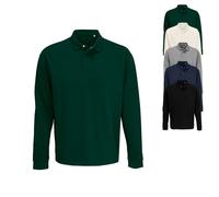 L03990 SOLS Unisex Sweatshirt mit Polo Poloshirtkragen Heritage Grey Melange S