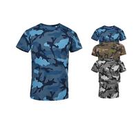 L133 SOL´S Herren Camo T-Shirt Blue Camo S
