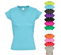 SOLS Damen V-Ausschnitt T-Shirt 11388 deep black XXL