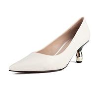 L37 HANDMADE SHOES Damen Italian Job Pump, White, 39 EU