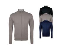 L413 SOL´S Strickjacke mit Reißverschluss Gordon Herren Black S