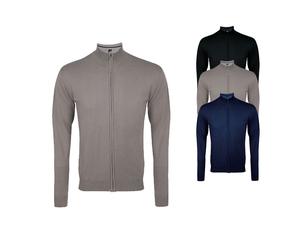 L413 SOL´S Strickjacke mit Reißverschluss Gordon Herren Navy XXL