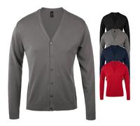 L418 SOL´S Golden Strickjacke mit V-Ausschnitt für Herren Black S