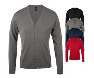 L418 SOL´S Golden Strickjacke mit V-Ausschnitt für Herren Black S