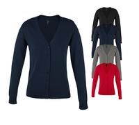 L419 SOL´S Golden Strickjacke mit V-Ausschnitt für Damen Black S