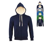 L482 SOL´S Unisex Jacke mit Reißverschluss Sherpa French Navy S