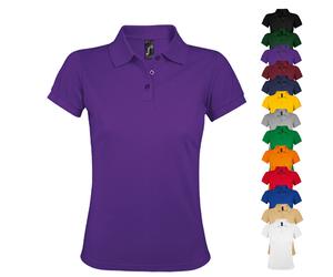 L528 SOL´S Damen Polo Shirt Prime Black M