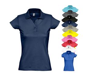L534 SOL´S Damen Polo Shirt Prescott Deep Black M